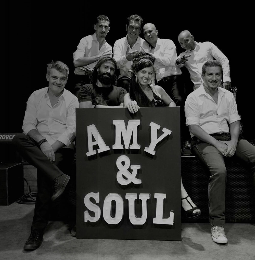 Les huit musiciens d'Amy and Soul